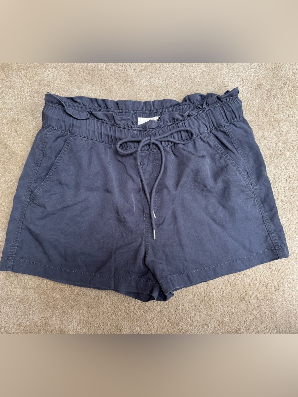 LOFT Gray Drawstring Everyday Shorts